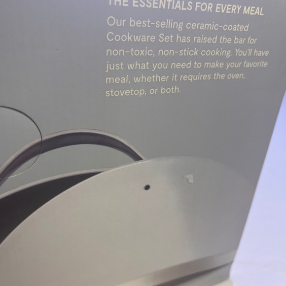 Caraway 12-Piece Ceramic Cookware Set - Grey Color - Non-stick and Non-Toxic New - Picture 8 of 16